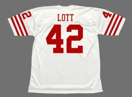 RONNIE LOTT San Francisco 49ers 1988 Throwback Away NFL Football Jersey 