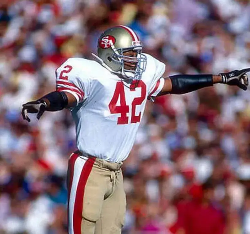 RONNIE LOTT San Francisco 49ers 1988 Throwback Away NFL Football Jersey 