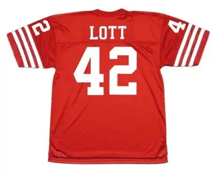 RONNIE LOTT San Francisco 49ers 1988 Throwback Home NFL Football Jersey 
