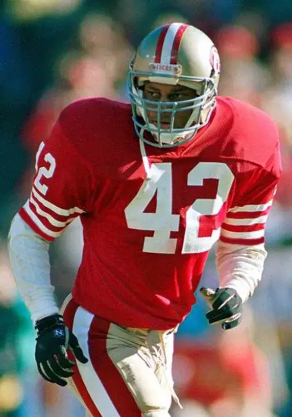 RONNIE LOTT San Francisco 49ers 1988 Throwback Home NFL Football Jersey 