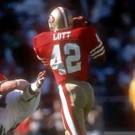 RONNIE LOTT San Francisco 49ers 1988 Throwback Home NFL Football Jersey 