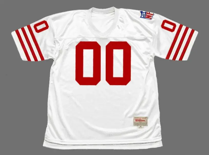 SAN FRANCISCO 49ers 1969 Throwback Away NFL Jersey Customized “Any Name & Number(s)”