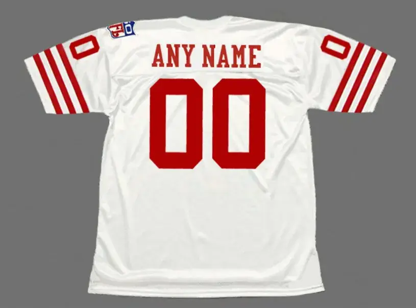 SAN FRANCISCO 49ers 1969 Throwback Away NFL Jersey Customized “Any Name & Number(s)” 