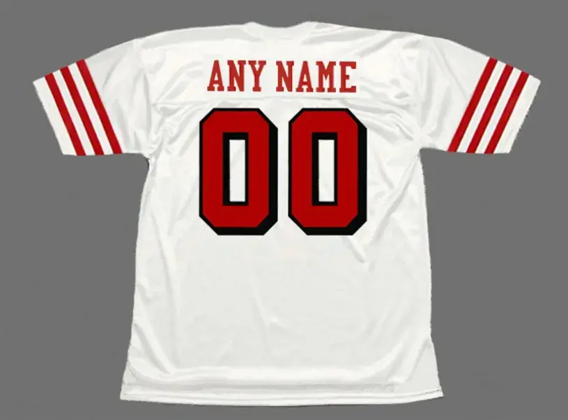 SAN FRANCISCO 49ers 1994 Throwback Away NFL Jersey Customized “Any Name & Number(s)” 