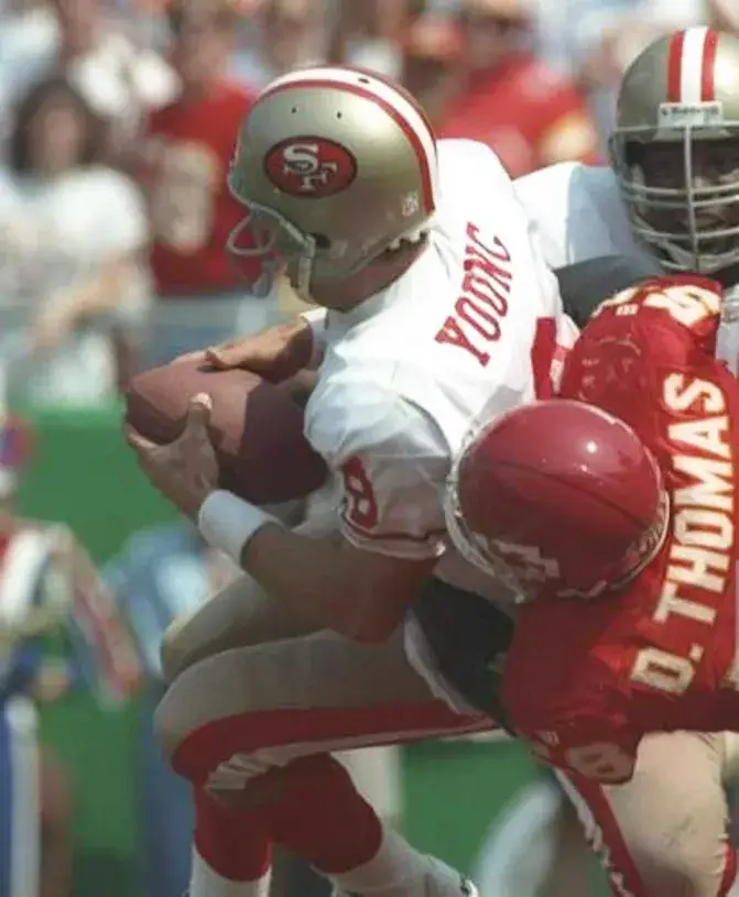 STEVE YOUNG San Francisco 49ers 1988 Throwback Away NFL Football Jersey 