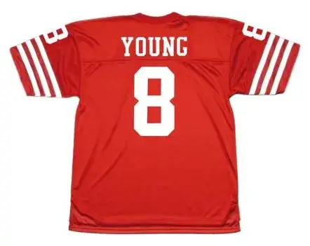 STEVE YOUNG San Francisco 49ers 1988 Throwback Home NFL Football Jersey 