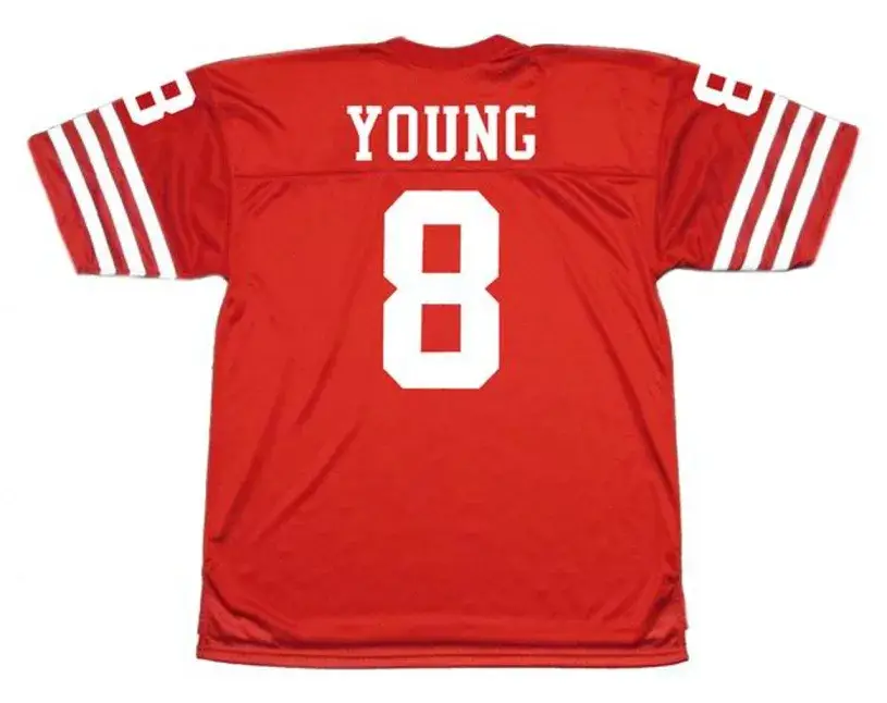 STEVE YOUNG San Francisco 49ers 1988 Throwback Home NFL Football Jersey 