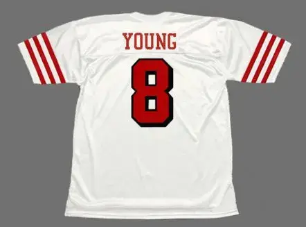 STEVE YOUNG San Francisco 49ers 1994 Throwback Away NFL Football Jersey 