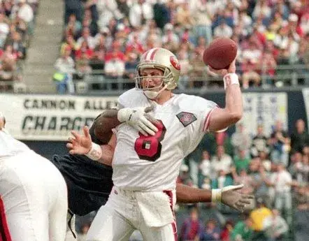 STEVE YOUNG San Francisco 49ers 1994 Throwback Away NFL Football Jersey 