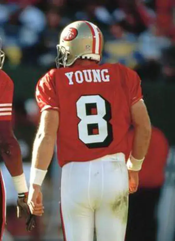STEVE YOUNG San Francisco 49ers 1994 Throwback Home NFL Football Jersey 