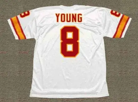 STEVE YOUNG Tampa Bay Buccaneers 1986 Away Throwback NFL Football Jersey 