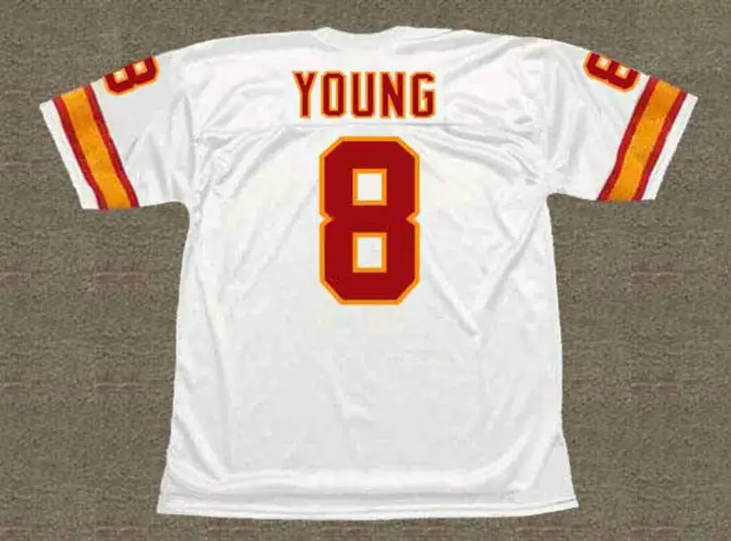 STEVE YOUNG Tampa Bay Buccaneers 1986 Away Throwback NFL Football Jersey 