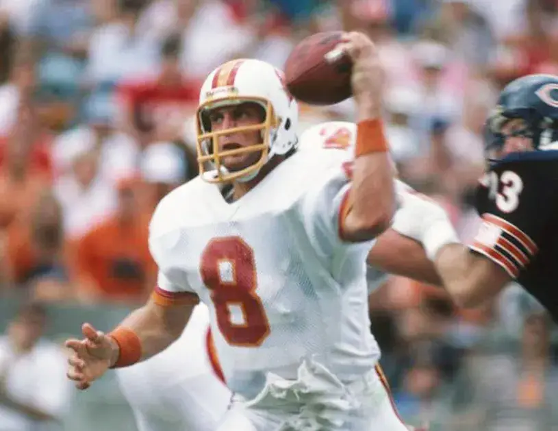STEVE YOUNG Tampa Bay Buccaneers 1986 Away Throwback NFL Football Jersey 
