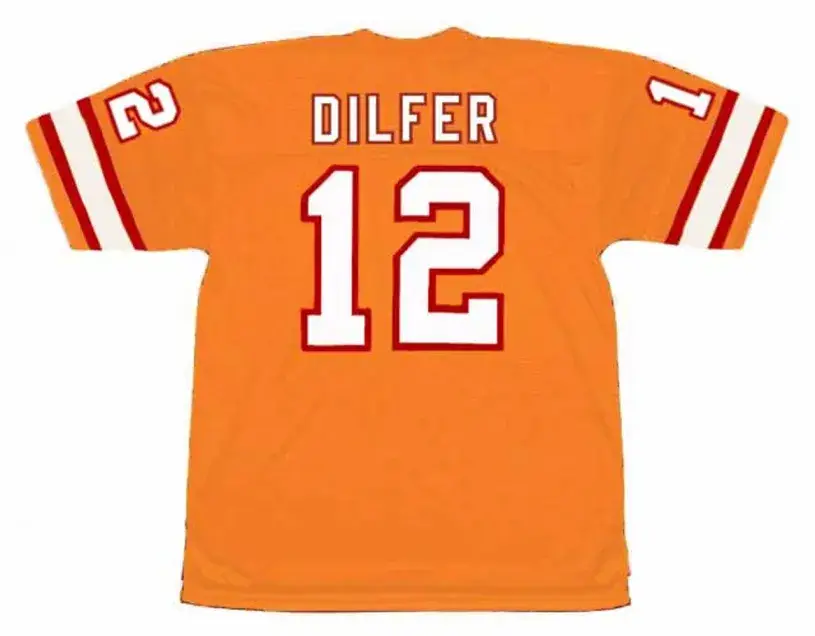 TRENT DILFER Tampa Bay Buccaneers 1994 Home Throwback NFL Football Jersey 