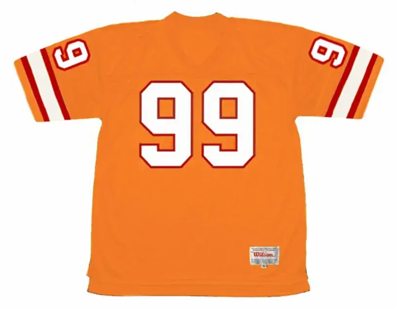 WARREN SAPP Tampa Bay Buccaneers 1996 Home Throwback NFL Football Jersey