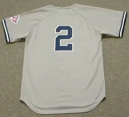 DEREK JETER New York Yankees 2003 Majestic Throwback Away Baseball Jersey 