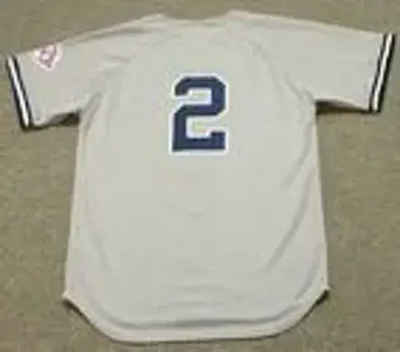 DEREK JETER New York Yankees 2003 Majestic Throwback Away Baseball Jersey 