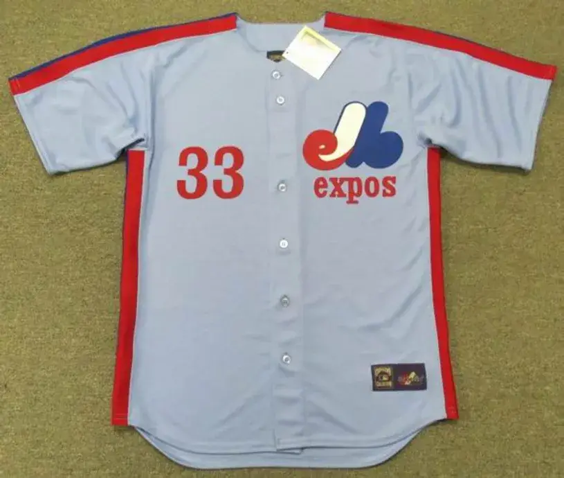 LARRY WALKER Montreal Expos 1989 Majestic Cooperstown Away Baseball Jersey