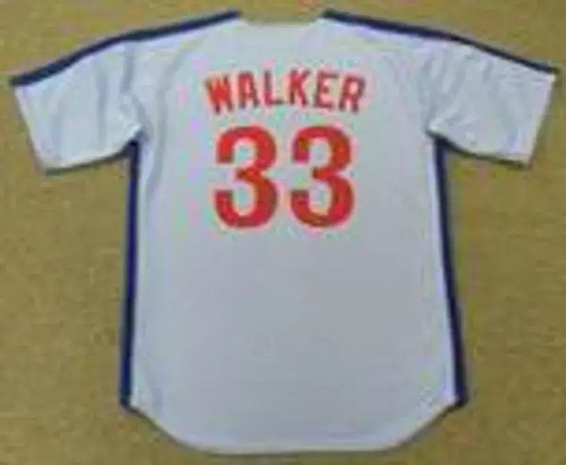 LARRY WALKER Montreal Expos 1989 Majestic Cooperstown Away Baseball Jersey 