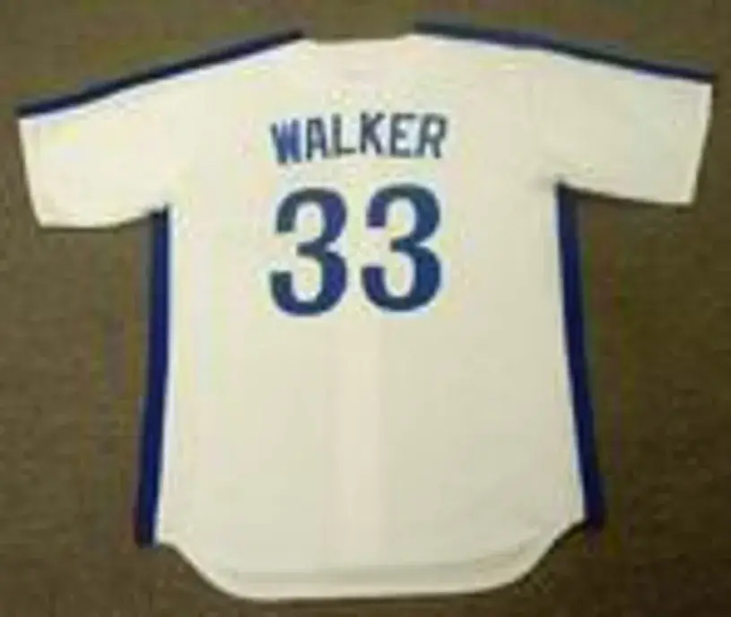 LARRY WALKER Montreal Expos 1991 Majestic Cooperstown Throwback Home Baseball Jersey 