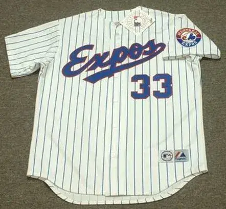 LARRY WALKER Montreal Expos 1994 Majestic Throwback Home Baseball Jersey