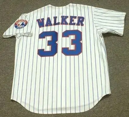 LARRY WALKER Montreal Expos 1994 Majestic Throwback Home Baseball Jersey 