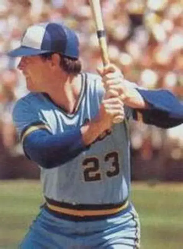 TED SIMMONS Milwaukee Brewers 1982 Majestic Cooperstown Throwback Away Jersey 