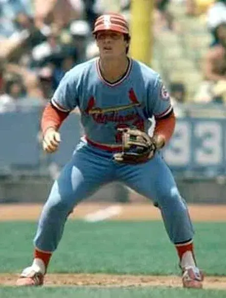 TED SIMMONS St. Louis Cardinals 1976 Away Majestic Throwback Baseball Jersey 