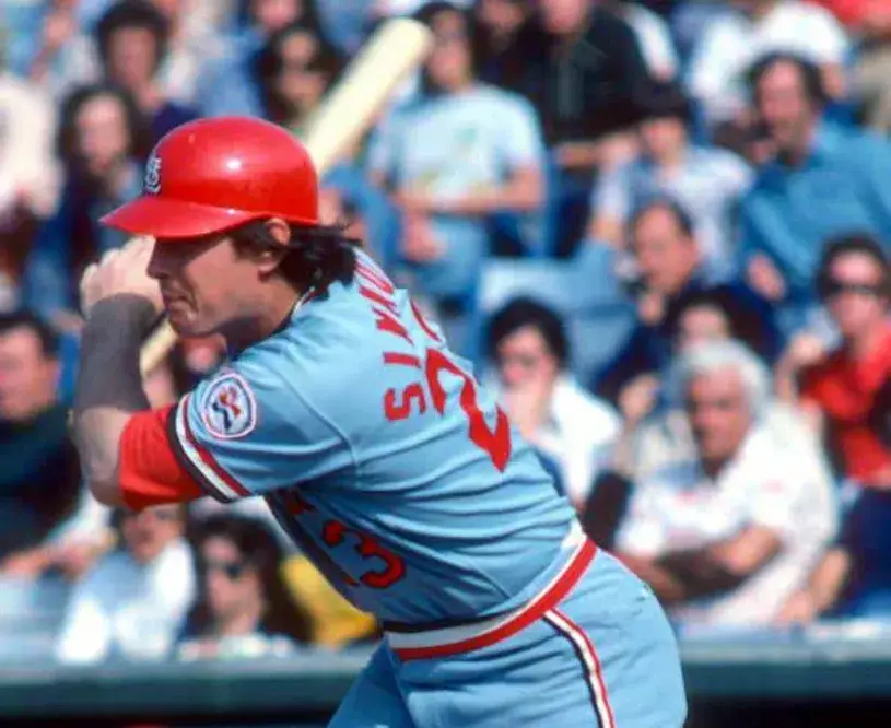 TED SIMMONS St. Louis Cardinals 1976 Away Majestic Throwback Baseball Jersey 