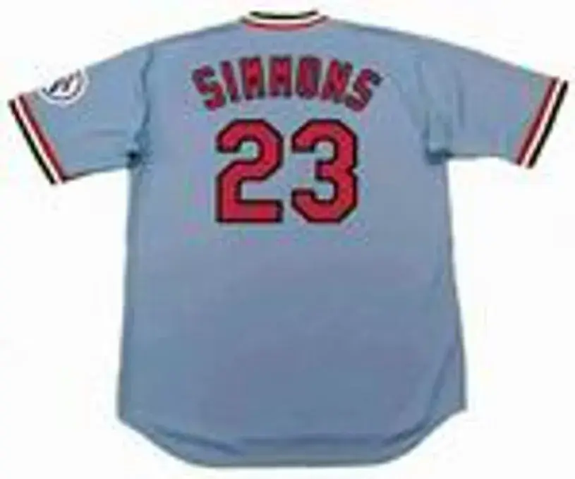 TED SIMMONS St. Louis Cardinals 1976 Away Majestic Throwback Baseball Jersey 