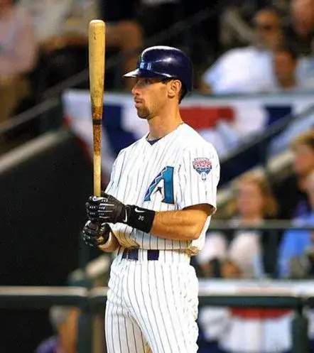 LUIS GONZALEZ Arizona Diamondbacks 2001 Majestic Throwback Home Baseball Jersey 