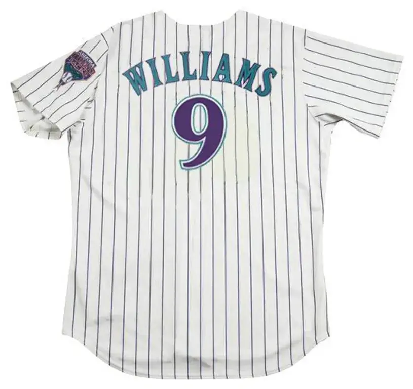 MATT WILLIAMS Arizona Diamondbacks 2001 Majestic Throwback Home Baseball Jersey 