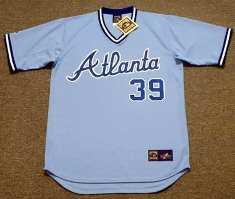 AL HRABOSKY Atlanta Braves 1982 Majestic Cooperstown Throwback Baseball Jersey