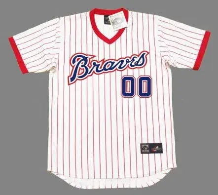 ATLANTA BRAVES 1976 Home Majestic Throwback Jersey Customized “Any Name & Numbers”