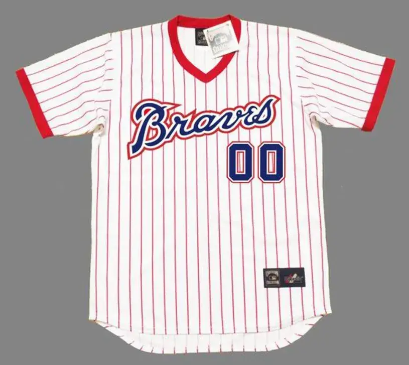 ATLANTA BRAVES 1976 Home Majestic Throwback Jersey Customized “Any Name & Numbers”
