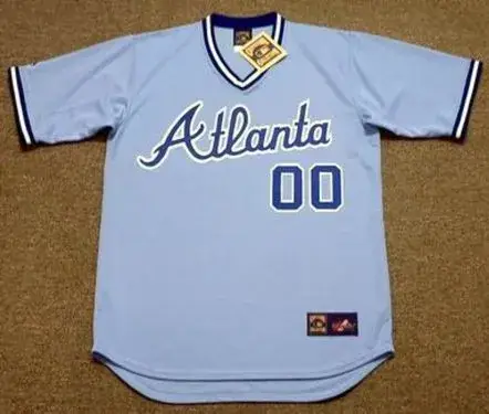 ATLANTA BRAVES 1980’s Away Majestic Throwback Jersey Customized “Any Name & Numbers”