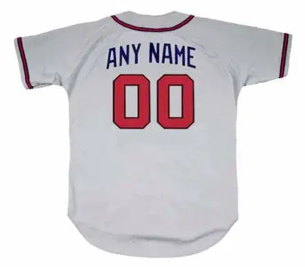 ATLANTA BRAVES 1990’s Away Majestic Throwback Jersey Customized “Any Name & Numbers” 