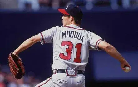 ATLANTA BRAVES 1990’s Away Majestic Throwback Jersey Customized “Any Name & Numbers” 