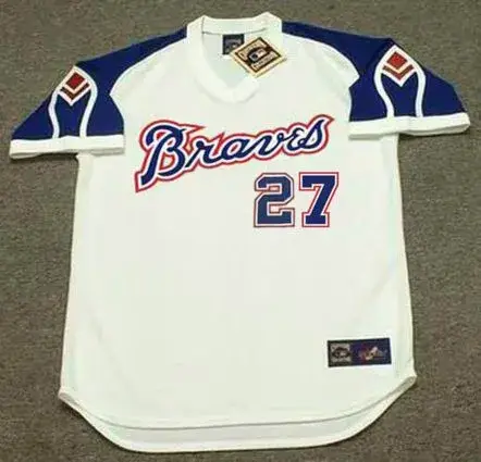 AUSTIN RILEY Atlanta Braves 1970’s Home Majestic Throwback Baseball Jersey