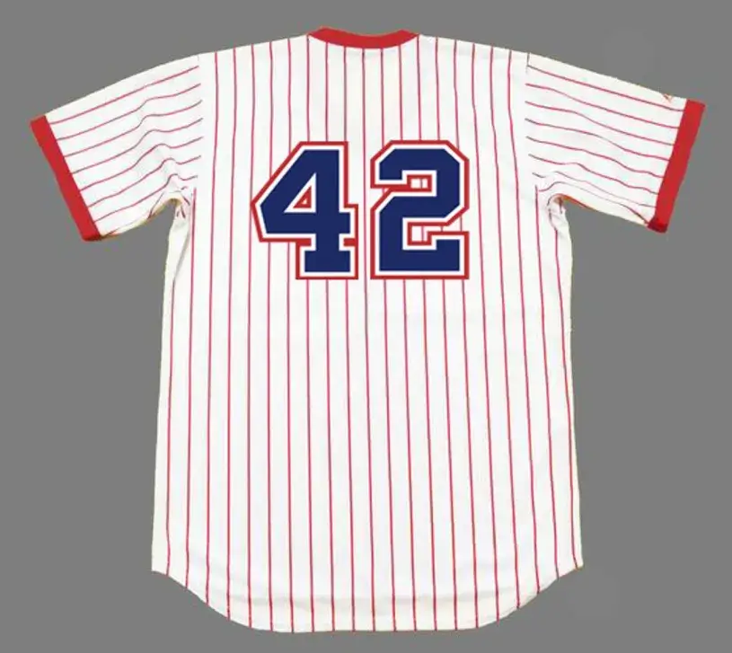BIFF “POCO” POCOROBA Atlanta Braves 1976 Home Majestic Throwback Baseball Jersey 