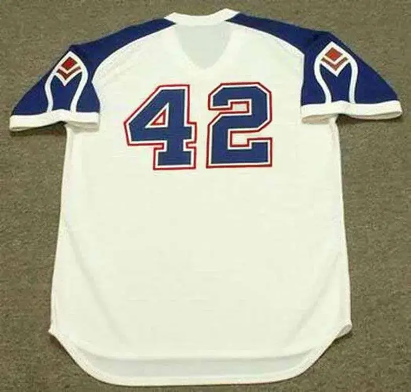 BIFF POCOROBA Atlanta Braves 1975 Home Majestic Throwback Baseball Jersey