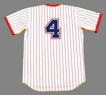 BIFF POCOROBA Atlanta Braves 1977 Home Majestic Throwback Baseball Jersey