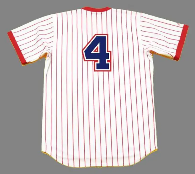 BIFF POCOROBA Atlanta Braves 1977 Home Majestic Throwback Baseball Jersey