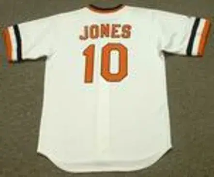 ADAM JONES Baltimore Orioles 1980’s Majestic Cooperstown Throwback Jersey 