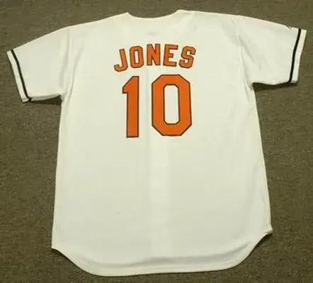 ADAM JONES Baltimore Orioles 2008 Majestic Throwback Home Baseball Jersey 
