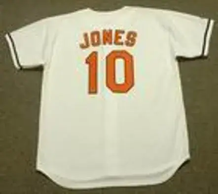 ADAM JONES Baltimore Orioles 2008 Majestic Throwback Home Baseball Jersey 