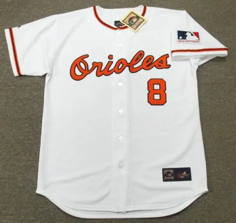 ANDY ETCHEBARREN Baltimore Orioles 1969 Majestic Cooperstown Home Baseball Jersey