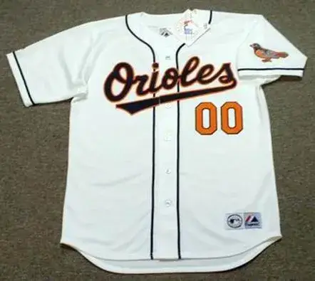 BALTIMORE ORIOLES 1990’s Home Majestic Throwback Jersey Customized “Any Name & Numbers”