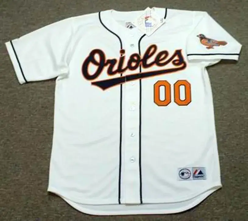 BALTIMORE ORIOLES 1990’s Home Majestic Throwback Jersey Customized “Any Name & Numbers”