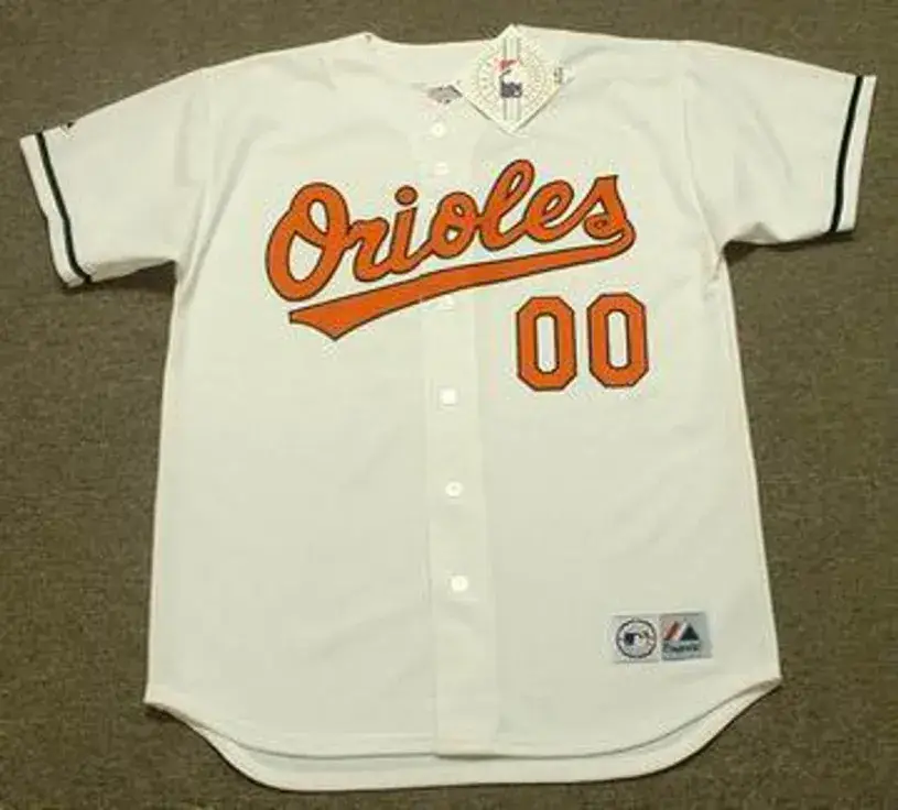 BALTIMORE ORIOLES 2000’s Home Majestic Throwback Jersey Customized “Any Name & Numbers”